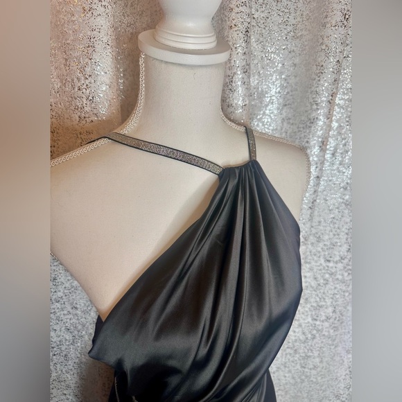 NWT One of its kind black satin dress - Picture 2 of 5